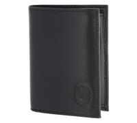 oxmox Leather Porte-monnaie Protection RFID Cuir véritable 13 cm gris
