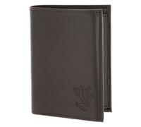 oxmox Leather Porte-monnaie Protection RFID Cuir véritable 10 cm gris