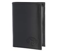 oxmox Leather Porte-monnaie Protection RFID Cuir véritable 13 cm noir