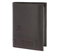 oxmox Leather Porte-monnaie Protection RFID Cuir véritable 13 cm olive