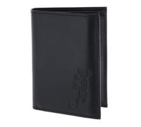 oxmox Leather RFID Protect Kombibörse Lizard Embossed Black