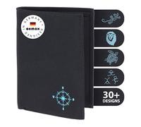Oxmox Porte-monnaie New Cryptan Protection RFID 10 cm Noir