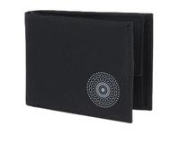 Oxmox Porte-Monnaie New Cryptan RFID Protect Pocketbörse Circle Bloom Print Grey Black Noir