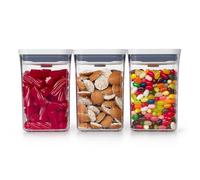 OXO 11236300 – Lot de 3 petits récipients carrés en plastique, blanc