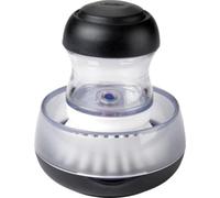 Oxo - 1312280 - Brosse Ronde Distributrice de Savon + Socle | La brosse est dotée de poils résistants, Support avec plateau d’égouttage amovible et bec verseur intégré, Base antidérapante