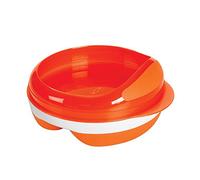Oxo Assiette 2 Divisions avec Couvercle Orange