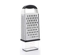 OXO Good Grips Râpe 4 faces - Râpe pour la cuisine avec récupérateur - Acier inoxydable