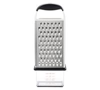 OXO Good Grips Boîte à râpe 4 faces avec récipient argenté