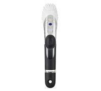 OXO Good Grips 1067529 Nouvelle Brosse à Manche Distributeur de Savon Noir/Transparent/Blanc
