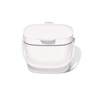 OXO Good Grips Bac à Compost - Poubelle Compost pour la Cuisine - Anti-odeurs - Blanc - 6,6 L