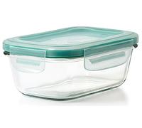 OXO Good Grips - Boîte de conservation Smart Seal -Petite boîte de rangement pour la cuisine - Rectangulaire - Verre - 0,4 L