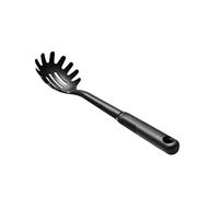 OXO Good Grips - Pince à spaghettis en nylon - Cuillère à servir les spaghettis - Nylon, Inoxydable, Noire, 33 cm