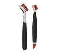 OXO Good Grips Ensemble de brossesà Dents en Acier Inoxydable Orange/Blanc/Noir A
