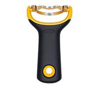 OXO Good Grips - Éplucheur de préparation pour épi de maïs - Égreneuse à maïs - Éplucheur en inox - Noir et jaune