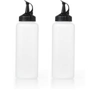 OXO Good Grips - Flacon souple pour décoration - Bouteille pour sauce - Taille moyenne - Transparent (Lot de 2)