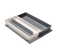 OXO Good Grips - Tiroir de cuisine extensible, long organiseur à outils, blanc