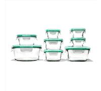 OXO Good Grips Lot de 16 récipients en verre avec fermeture intelligente