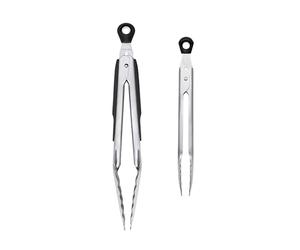 OXO Good Grips Lot de 2 Pinces, Mini 17,7 cm & Standard 22, 8 cm