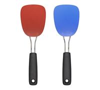 OXO Good Grips Lot de 2 spatules flexibles en nylon Rouge/bleu