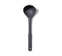 OXO - Good Grips Louche - Louche à soupe, crêpes - Ustensile de cuisine en silicone - Taille classique, diamètre 10 cm - Gris anthracite