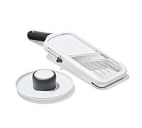 OXO Mandoline manuelle Good Grips – compacte, 5 réglages (julienne/tranches), antidérapante