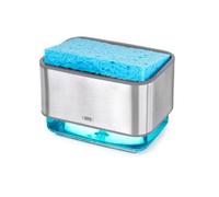 OXO Good Grips Porte-éponge Distributeur de Savon en Acier Inoxydable Transparent Taille Unique