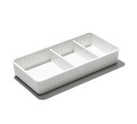 OXO Good Grips Poubelle de salle de bain réglable avec séparateurs amovibles - 15,2 x 30,5 cm
