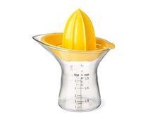 OXO Good Grips - Presse-citron avec récipient doseur - Presse-agrumes manuel - Petit - Jaune