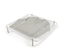 OXO Good Grips Séchoir à Pulls avec Pieds Pliables en Tissu, Blanc, 26 po carrés x 4-1/2 po h