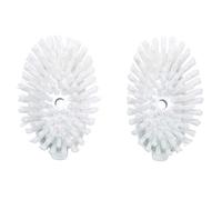 OXO Good Grips, Set de 2 brosses de rechange pour brosse distributrice de savon, Brosse de nettoyage pour vaisselle, Blanc