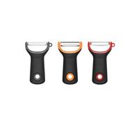 OXO Good Grips - Set de 3 éplucheurs à légumes de préparation - Économes à légumes en inox - Multicolore