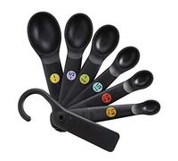 OXO Good Grips - Set de 6 cuillères à mesurer - Cuillères doseuses pour la cuisine - Noir