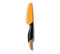 OXO Good Grips - Trancheuse pour mangue avec cuillère - Coupe-mangue pour la cuisine - Noir et orange