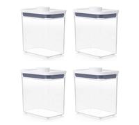 OXO GoodGrips POP Lot de 4 boîtes hermétiques rectangulaires de 1,7 l pour café et autres