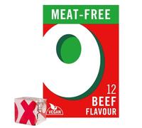 OXO 12 cubes de bouillon végétaliens sans viande aromatisés au bœuf, 71 g (1 pièce)