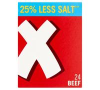 OXO Lot de 24 cubes de bouillon de bœuf à saveur réduite en sel, 142 g (1 pièce)