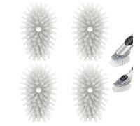 OXO Lot de 4 recharges de Brosse à Vaisselle pour Brosse à Vaisselle et Distributeur de Savon de Rechange pour Brosse à récurer (Gris)