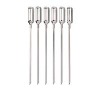 OXO Outdoor Set de 6 Brochettes en Acier Inoxydable