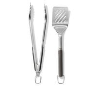 OXO Good Grips – Jeu de spatule et de pinces pour barbecue – Acier inoxydable