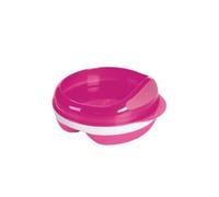 OXO TOT - 6125700 - ASSIETTE 2 DIVISIONS AVEC COUVERCLE - ROSE