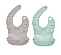 OXO Tot Lot de 2 bavoirs enroulables - Bruine et opale