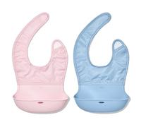 OXO Tot Lot de 2 bavoirs enroulables Motif fleurs et crépuscule