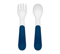 OXO Tot On The Go Fourchette et cuillère avec étui de voyage Bleu marine