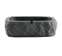 OXOAMP Cendrier Cendriers, matériau en Pierre Bleue Portable et Lavable for Le Stockage de Bureau Accueil Cendriers