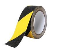 OXOLAMRIN Bandes antidérapantes pour escaliers, Pack Of 2 Traction Tape Multicolor 5-10m x 25-50mm(Black yellow,5M-50MM)