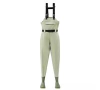 OXOLAMRIN Cuissardes, Cuissardes de pêche, Cuissardes de pêche à la Mouche for Hommes et Femmes, Vert et Marron, Pointure 5-11 (Royaume-Uni)(Green,9)