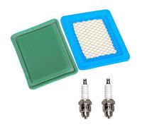 OxoxO 491588 Air Filter 271933 Pre Filter and 2 pcs Spark Plug Compatible with Briggs & Stratton 625e 675ex Series and Quantum 3.5-6.75 Gross HP Push Mower