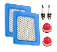 Oxoxo 491588 filtre à air Bougie d'allumage 694395 Primer ampoule de rechange pour Briggs & Stratton 491588s 4915885 399959 John Deere Pt15853 Oregon 30-710 2 Set