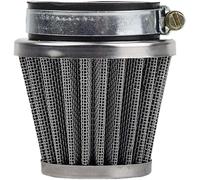 OxoxO 50mm Filtre à air pour 50cc-110cc Motorcycle ATV Dirt Pit Bike Go Kart Oval Metallic Clamp-on Refit Intake Funnel Silver