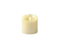 OxoxO 7,5 cm de diamètre - Bougies LED sans flamme ondulées - En cire véritable - Fonctionne avec piles - Hauteur : 10 cm